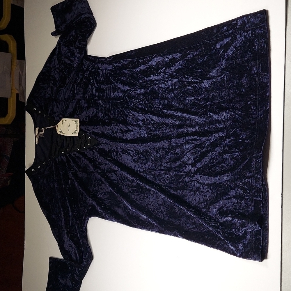 Entro Violet Blue Top Size M